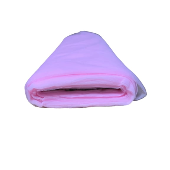 Burlap Fabrics Tulle Fabric Pink - 108 Inch Wide Soft Polyester Illusion Fabric Sold by the Yard