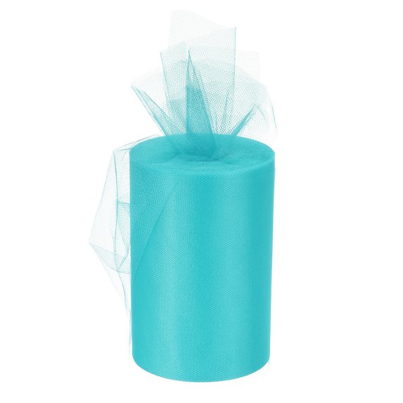 Tulle Rolls Fabric Spools 6" 100 Yards Ice Blue for Decoration Wrapping Wedding DIY Crafts