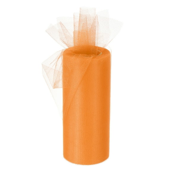 Tulle Rolls Fabric Spools 6" 25 Yards Pale Orange for Decoration Wrapping Wedding DIY Crafts