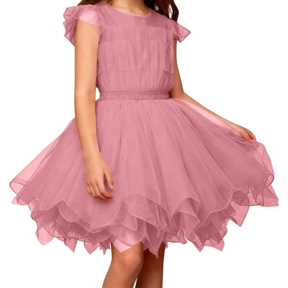 Tulle Skirt,Girls Tutu Skirt Layered Puffy Short Flowy Sheer Fabric Elegant Design Girls Ballet Dance Dress for Party Performance Festive Celebrations,Tutu for Girls,Light Pink1,One Size