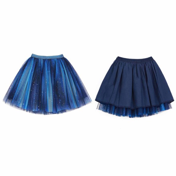 Tulle Skirt for Girls Layers Blue Tutu Sparkle Tulle Tutu Skirt Elastic Waist Girls Ballet Tutu Thanksgiving Tutu 11-12 Years