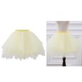 thumbnail image 1 of Tulle Skirt for Girls Layers Yellow Tutu Elastic Waist Ballet Skirt Christmas Skirt 2-12 Years, 1 of 5