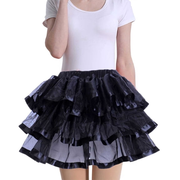 Tulle Skirts For Women Lace Up High Waisted Layered Tutu Skirt Comfortable Fit Party Carnival Elastic Waist Dance Dress Costume