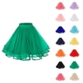 thumbnail image 1 of Tulle Skirts for Women Elastic Waist Layered Mesh A Line Tutus Puffy Ballet Skirt Fairy Skirt Dance Costumes, 1 of 5