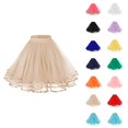 thumbnail image 1 of Tulle Skirts for Women Elastic Waist Layered Mesh A Line Tutus Puffy Ballet Skirt Fairy Skirt Dance Costumes, 1 of 3