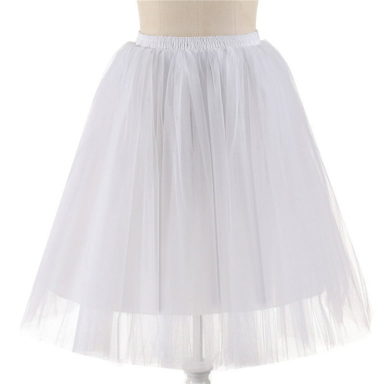 Tulle Skirts for Women Knee Length Long Adult Tutu Layered Short Prom Party  Midi Skirt - Walmart.com
