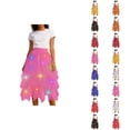 thumbnail image 1 of Tulle Skirts for Women with Light High Waisted Irregular Mesh Layered Flowy A Line Midi Skirt Elegant Tutu Skirts, 1 of 5