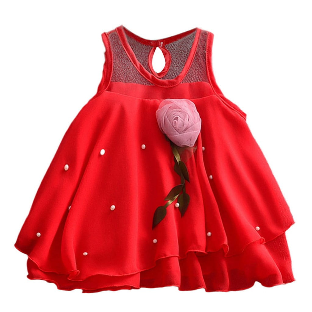 Tulle Sleeveless Dresses Matching Baby And Girl Clothes Flowers Skirt