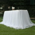thumbnail image 1 of Tulle Table Skirt Tablecloth Tutu Table Skirting For Wedding Birthday Party Home Dessert Cake Table Decor (L 3(ft)*H 30in), 1 of 1