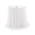 thumbnail image 1 of Tulle Table Skirts, Ongmies 1PC Tulle Tablecloths, Birthday Table Cloths Ruffle Tutu Table Skirt Stretch Fitted Table Covers for Party Wedding Reception Banquet Decor, 1 of 2
