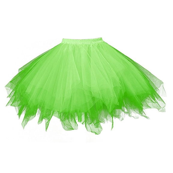 Tulle Tutu Skirt for Girls Layers Green Tutu Elastic Waist Girls Ballet Tutus Summer Princess Party Dress