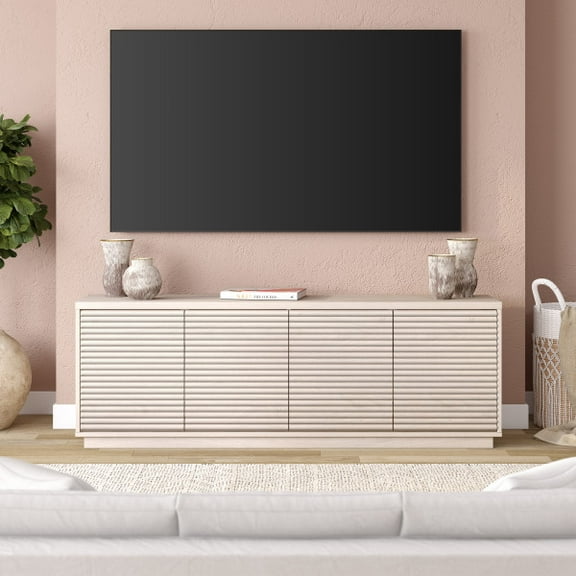 Tullis Rectangular TV Stand for TV's up to 78" in Alder White