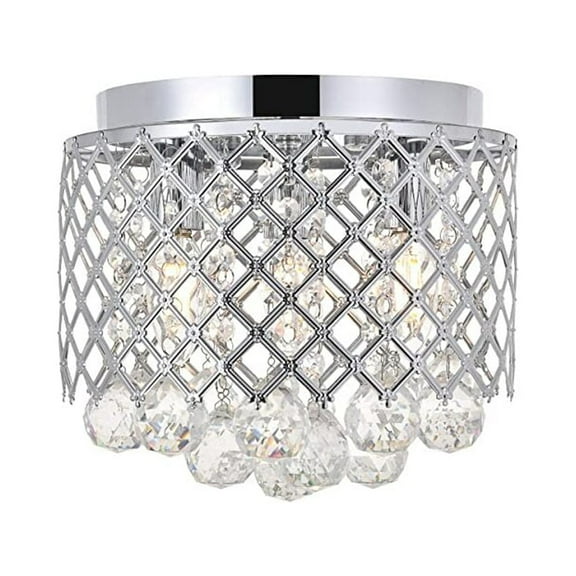 Tully 3 light Chrome Flush Mount