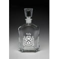 thumbnail image 1 of Tully Irish Coat of Arms Whiskey Decanter (Sand Etched), 1 of 1