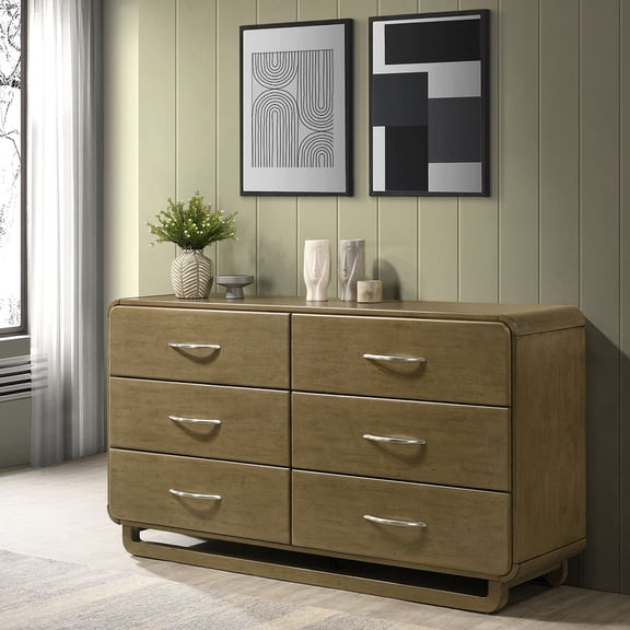 Tully Nutmeg 6-drawers Dresser