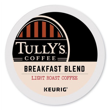 Tully's Coffee Breakfast Blend Coffee K-Cups, 96/Carton, Each