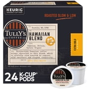 Tully's Coffee Hawaiian Blend K-Cup Pods, Medium Roast, 24 Count for Keurig Brewers