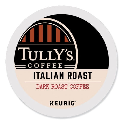 Tully's Coffee Italian Roast Coffee K-Cups, 96/Carton, Each