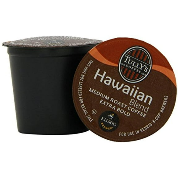 Tullys Coffee 6606 Hawaiian Blend Coffee K-Cups, 24/Box