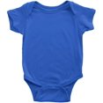 thumbnail image 1 of Tulo & Garn Baby Bodysuit Soft 100% Cotton Snapsuit Royal Blue, 6m, 1 of 1