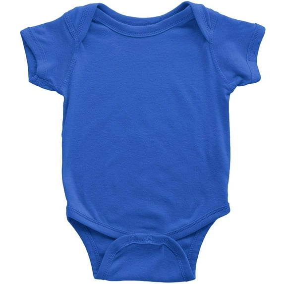 Tulo & Garn Baby Bodysuit Soft 100% Cotton Snapsuit Royal Blue, 6m