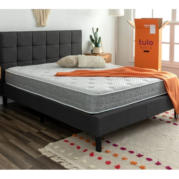 Tulo by Mattress Firm 8" Twin XL Mattress Memory Foam Cooling Hybrid Mattress in a Box, Firm
