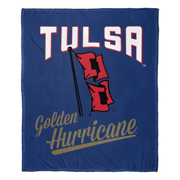 The Northwest 1COL-23600-0074-OOF 50 x 60 in. NCAA Tulsa University Alumni Silk Touch Throw Blanket