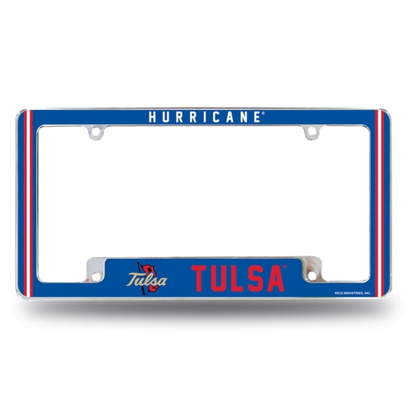 TULSA UNIVERSITY ALTERNATE DESIGN ALL OVER CHROME FRAME
