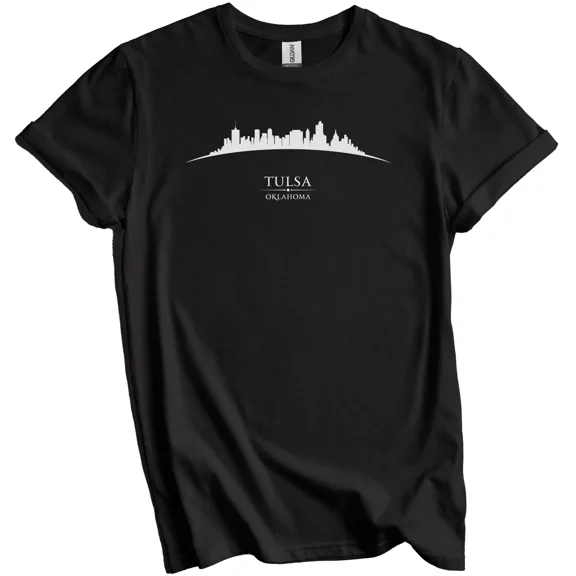 Tulsa Oklahoma Cityscape Downtown Skyline T-Shirt