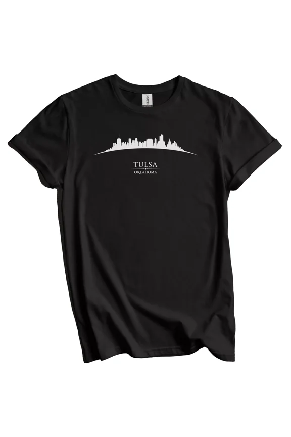 Tulsa Oklahoma Cityscape Downtown Skyline T-Shirt