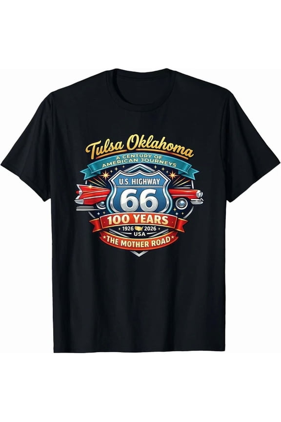 Tulsa Oklahoma U.S. Highway 66 100Th Anniversary T-Shirt