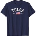 thumbnail image 1 of Tulsa Oklahoma Usa Flag July Celebration T-Shirt, 1 of 5