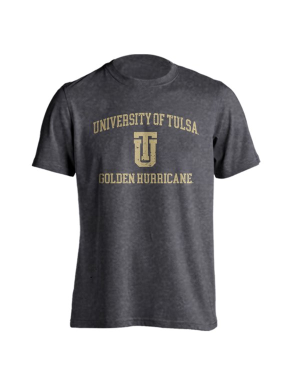 Tulsa University Golden Hurricane TU Distressed Retro Short Sleeve T-Shirt