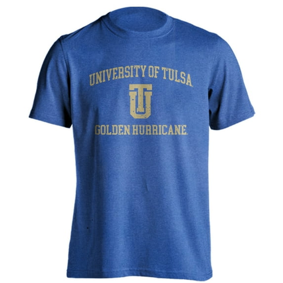 Tulsa University Golden Hurricane TU Distressed Retro Short Sleeve T-Shirt