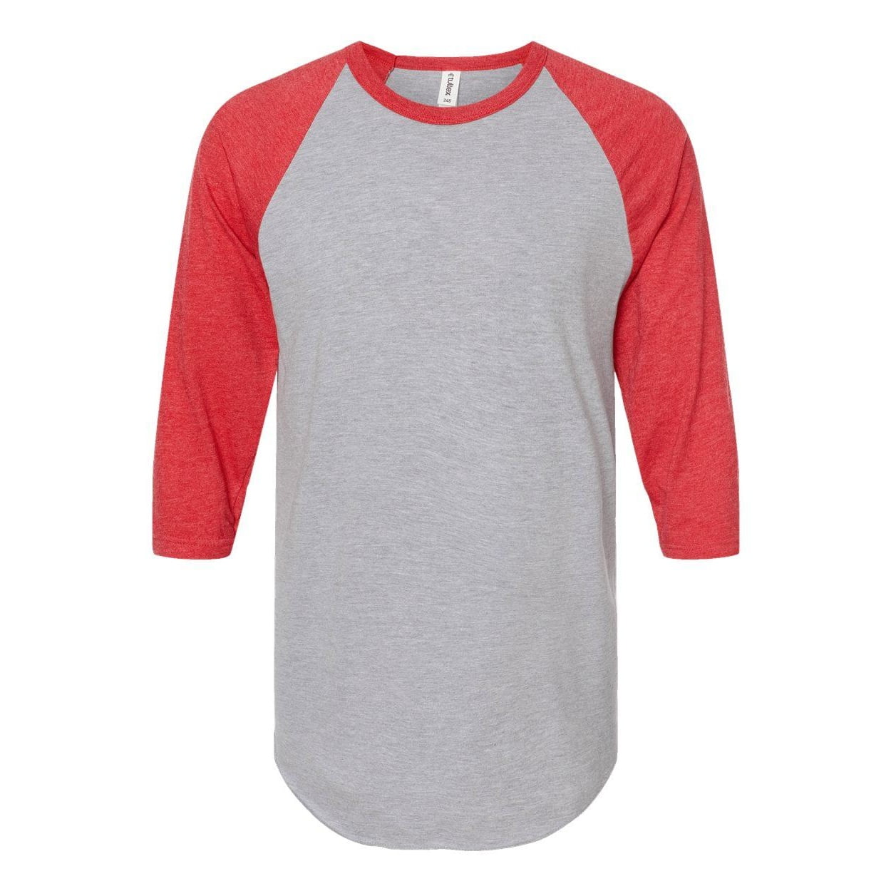 トップス Raglan Long Sleeved t shirt Tultex 245 Unisex Fine Jersey Raglan T-Shirt - Walmart.com