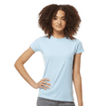 thumbnail image 1 of Tultex Fine Jersey Slim Fit T-Shirt for Women, Short Sleeve Crewneck Baby Blue Tee, S, 1 of 4