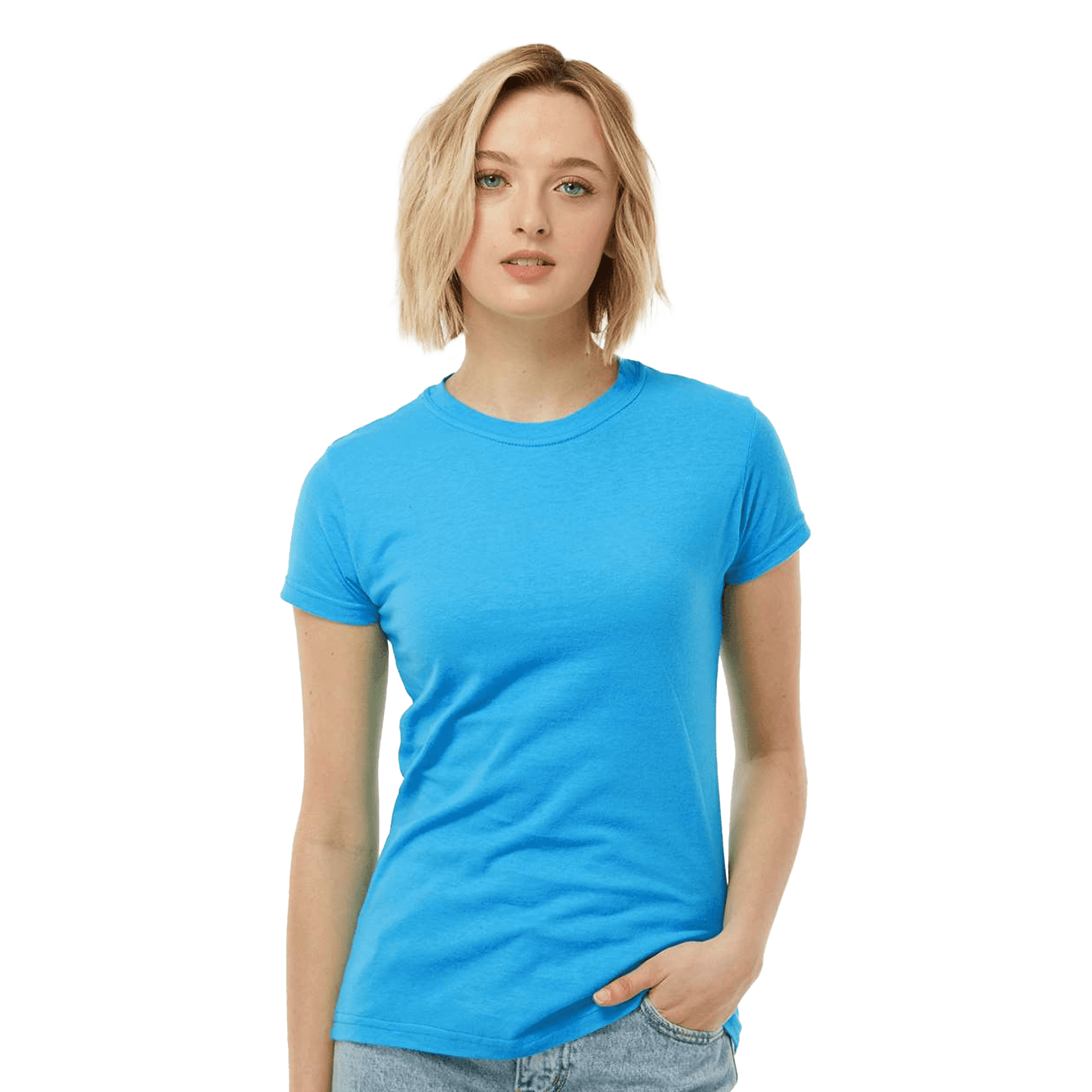 Tultex Fine Jersey Slim Fit T-Shirt for Women, Short Sleeve
