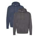 thumbnail image 1 of Tultex Men’s Fleece Hooded Sweatshirt 80/20 Ring-Spun Cotton/Polyester Pullover Essential Hoodie (Heather-Charcoal+Heather-Denim 2PCS, 3XL), 1 of 7
