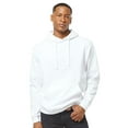 thumbnail image 1 of Tultex Men’s Fleece Hooded Sweatshirt 80/20 Ring-Spun Cotton/Polyester Pullover Essential Hoodie (White, L), 1 of 7