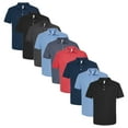thumbnail image 1 of Tultex Short Sleeve Polo Shirt for Men – S Size 6.7 oz Sport Pique Mixed Colors Pack 9, 1 of 5