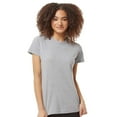 thumbnail image 1 of Tultex Short Sleeve Women's Fine Jersey T-Shirt, Classic Fit Crewneck Tee, Heather Grey, 2XL, 1 of 5