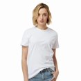 thumbnail image 1 of Tultex Short Sleeve Women's Fine Jersey T-Shirt, Classic Fit Crewneck Tee, White, XL, 1 of 5