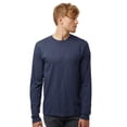 thumbnail image 1 of Tultex Unisex Fine Jersey Long Sleeve T-Shirts, 100% Ring-spun USA Cotton Crewneck Tee Shirts (Heather Denim , XL), 1 of 8