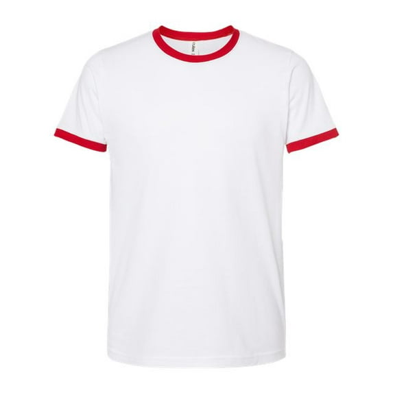 Tultex Unisex Fine Jersey Ringer T-Shirt Size up to 3XL
