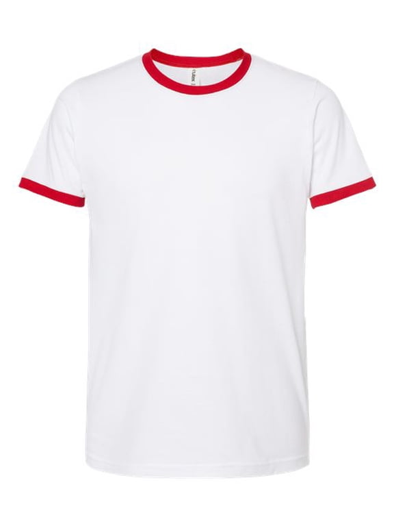 Unisex Fine Jersey Ringer T-Shirt Size up to 3XL
