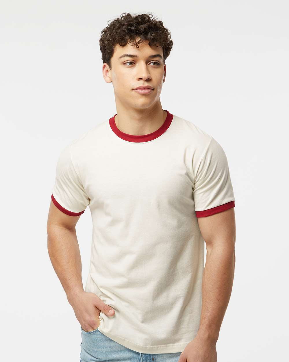 Cotton jersey Ringer T-shirt