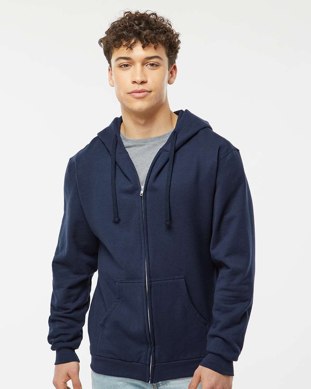 Tultex Unisex Full-Zip Hooded Sweatshirt - Walmart.com