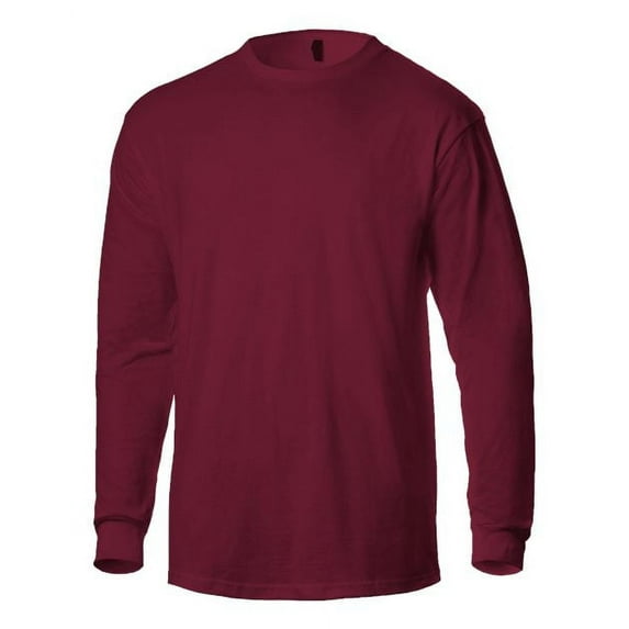 Tultex - Unisex Heavyweight Jersey Long Sleeve T-Shirt - 291 - Burgundy - Size: 2XL