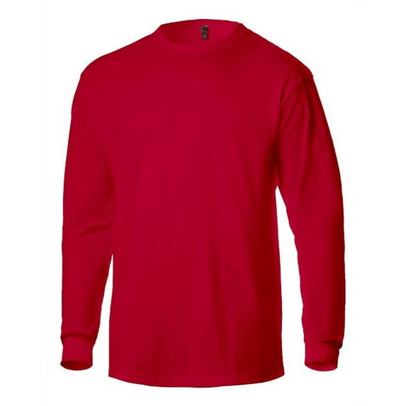 Tultex - Unisex Heavyweight Jersey Long Sleeve T-Shirt - 291 - Red - Size: XL