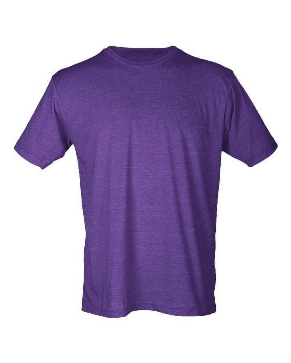 Tultex 241 - Unisex Poly-Rich T-Shirt - Heather Purple 3XL